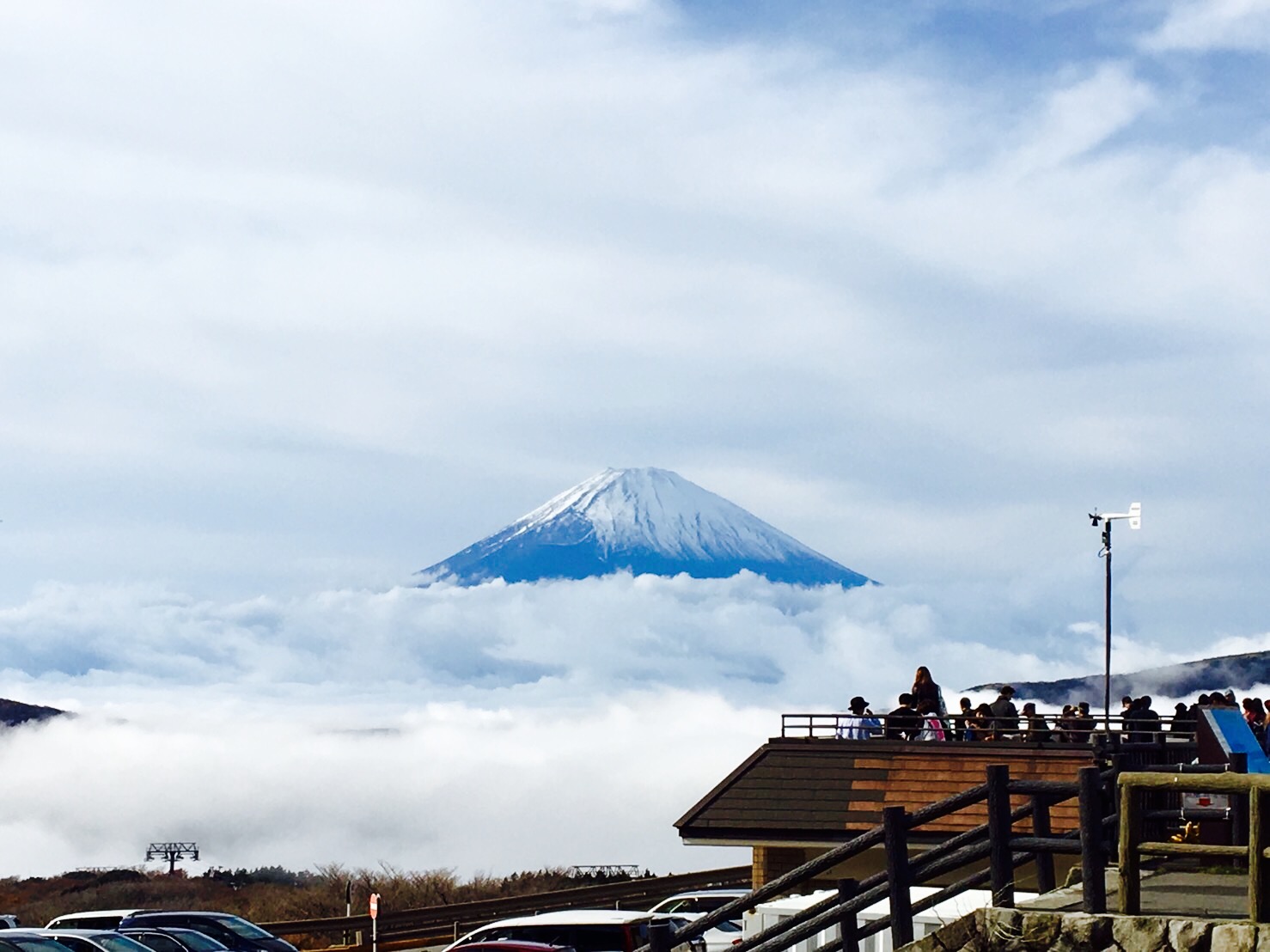 大涌谷から絶景富士山！