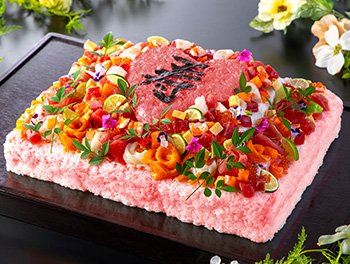 ちらし寿司ケーキ