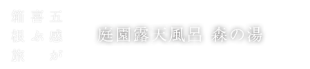 庭園露天風呂 森の湯