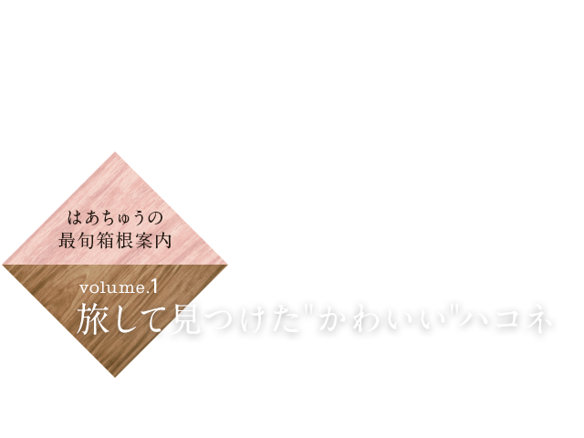 旅して見つけた“かわいい”ハコネ。