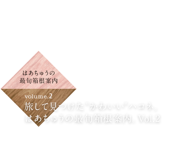 旅して見つけた“かわいい”ハコネ。 はあちゅうの最旬箱根案内。vol.2