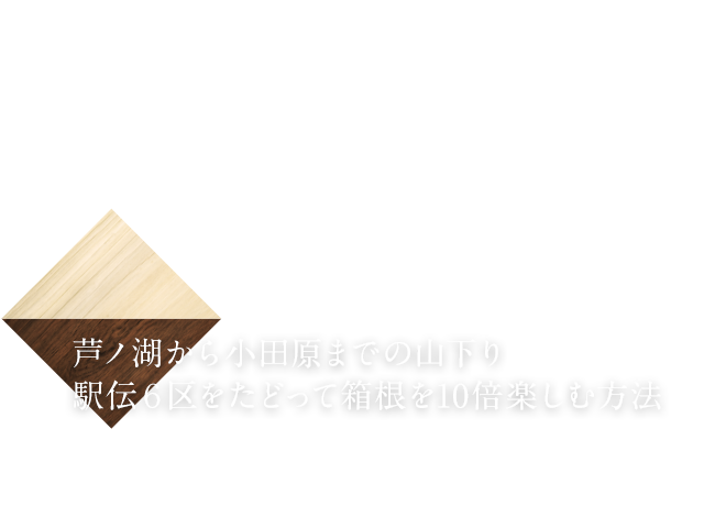 芦ノ湖から小田原までの山下り 駅伝6区をたどって箱根を10倍楽しむ方法