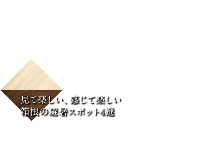 見て楽しい、感じて楽しい箱根の避暑スポット4選